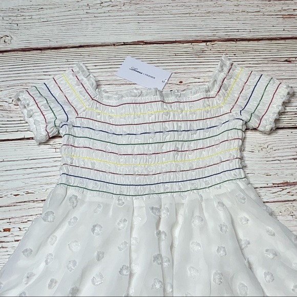 NWT Lovers + Friends Off The Shoulder Babydoll Mini Dress in White Sz S - Picture 6 of 16